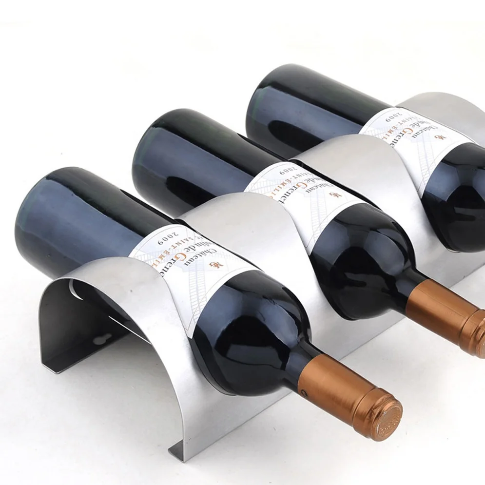 
Professional high quality Stainless Steel Wall mounted Wine Rack 