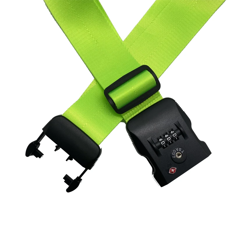 2023 fashion new trend wholesale high quality nylon line luggage strap latch color combination lock custom lock suitcase strap