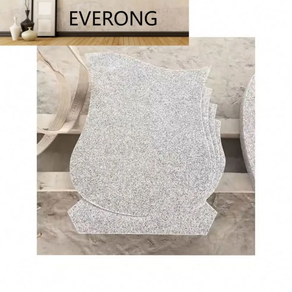 China cross grave headstone grey granite grave stone monuments