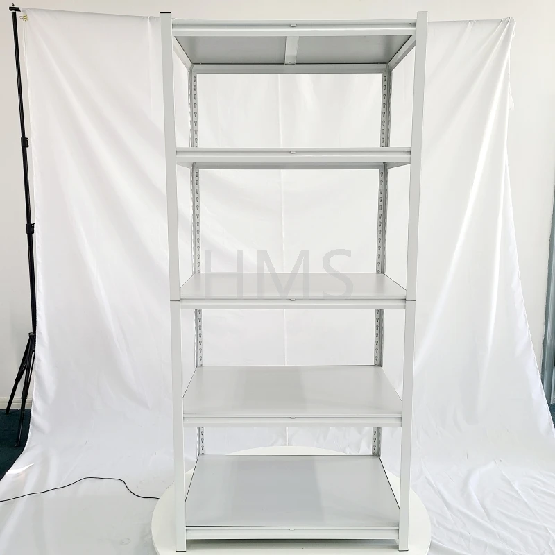 Garage Shelving Angle Steel Boltless Storage MDF and Z Beam Metal Rack