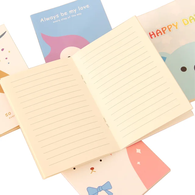 Promotional paper cute small journal notebook stationary notepad school notebooks