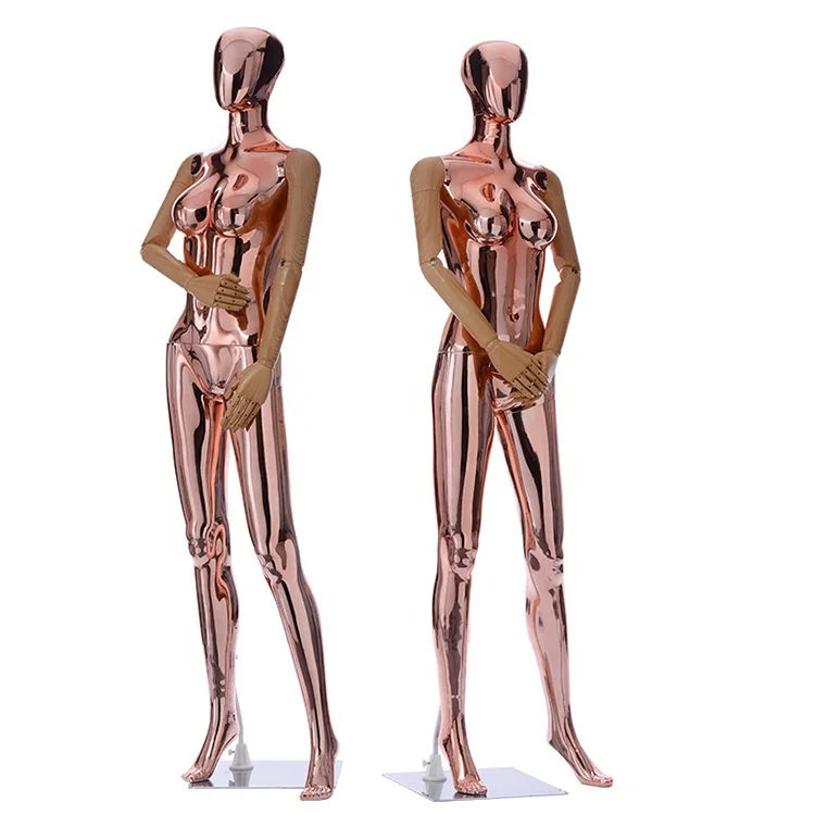 Clothing Store Window Display Plastic Plating Wedding Mannequins Female Realistic Full Body