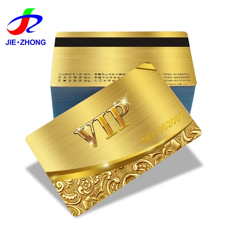 Bulk Custom Printing Luxury Hologram Gold Silver Pvc RFID NFC Chip Cards