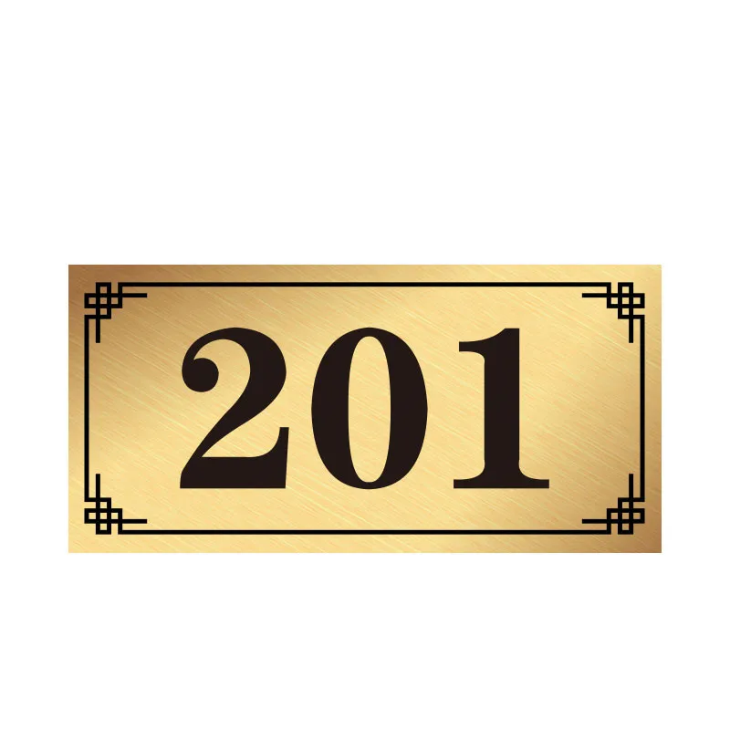 Customize engraving house number sign board plastic abs double color sheet used for