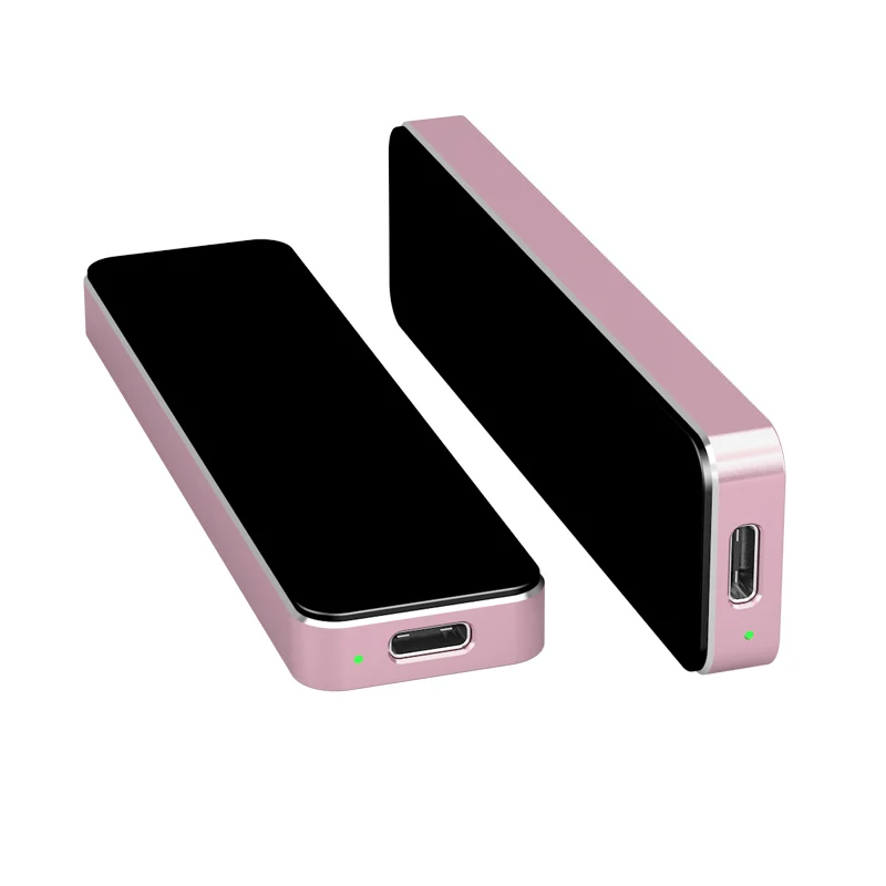 Aluminum Fast Data Transfer Usb3.1 Sata Portable Ssd Case External NVME Enclosure Box for Macbook SSD Case M Key SSD