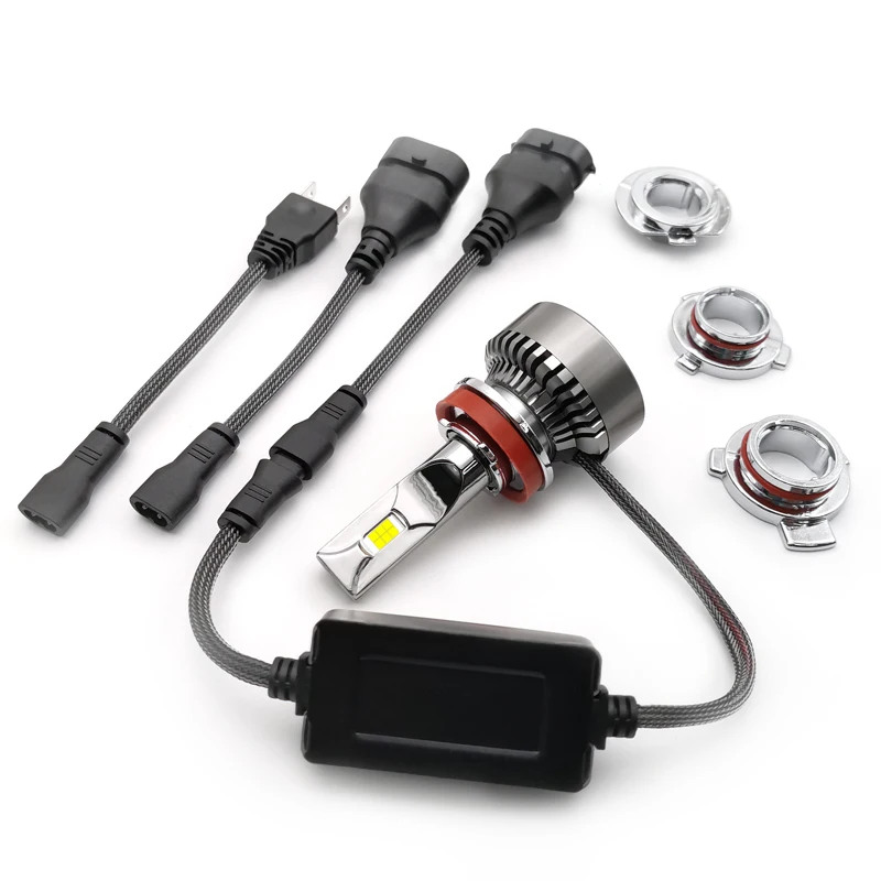 
 Новинка, автомобильная фара csp с переменной вилкой, Автомобильные светодиодные фары h7 6000k, автомобильные аксессуары, 3570 светодиодные алюминиевые фары h1 h4 h11 9005, светодиодные фары  