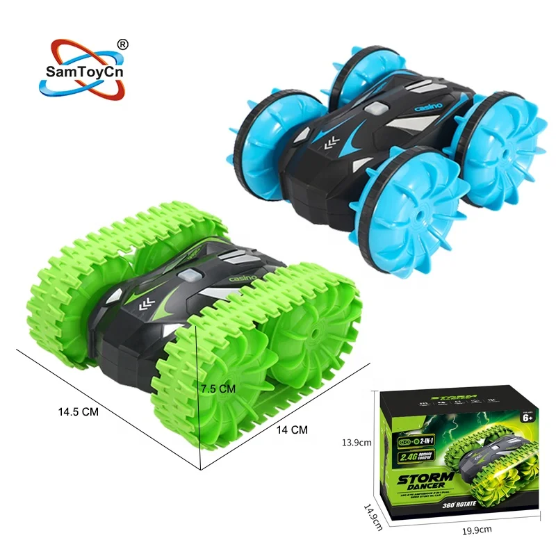 1: 20 2.4G 360 Degree Radio Remote Control Amphibious Double Sided High Speed Racing Drift RC Stunt Car