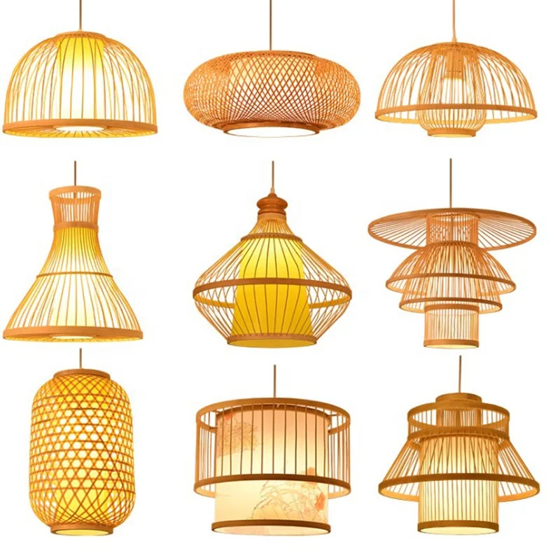 Sino-japanese simple bamboo art restaurant bamboo chandelier garden restaurant hotel homestay tea room bedroom balcony lantern