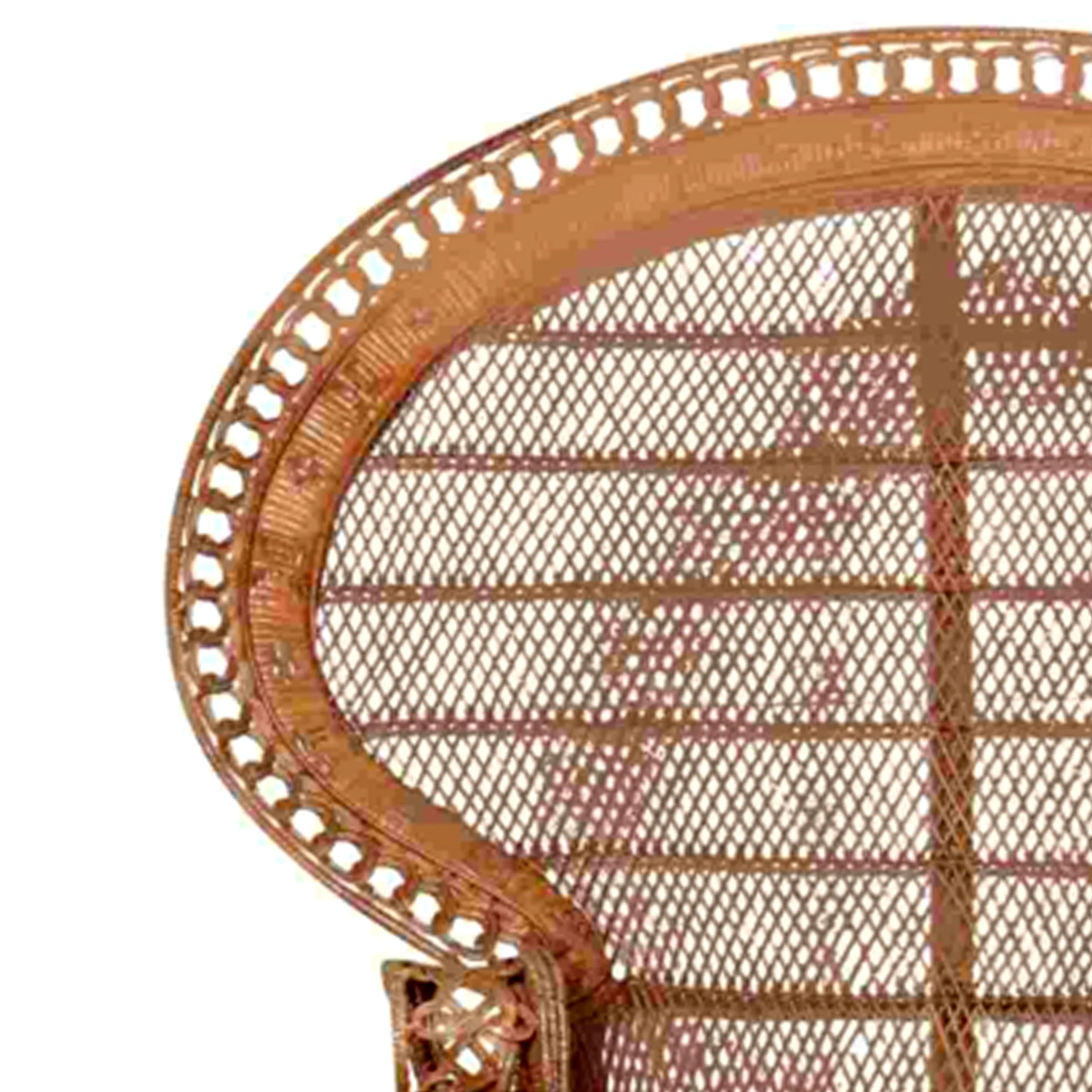 Premium Grade Irawan Peacock Rattan Chair Luxury Shape with Natural Brown For Living Room Furniture