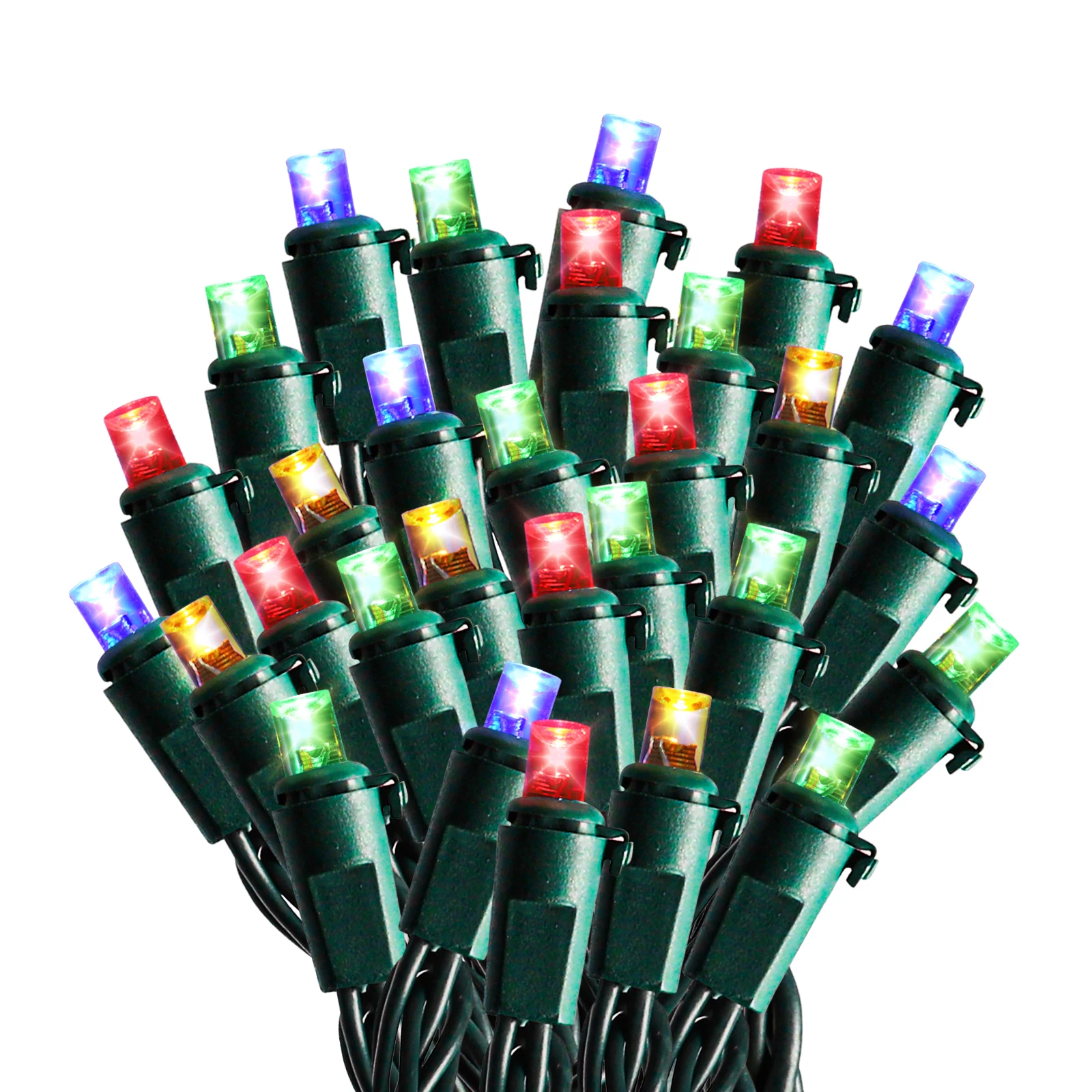 Chinese manufacturer Waterproof 5MM Colorful LED String Light - 50 Bulbs for Christmas Tree Party Decoration