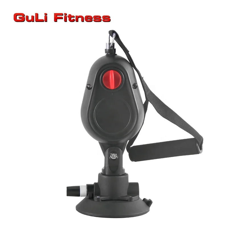 Guli Fitness Pull Rope Trainer With Suction Cups Resistance Band Endless Pulley Rope Trainer Home Gym Equipment 360 Rotation