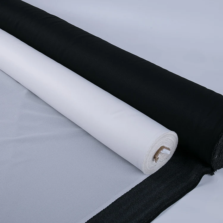 Wholesale OEKO TEX 100 polyester warp knitted Tricot knitted fusible garment interlining/interfacing fabric