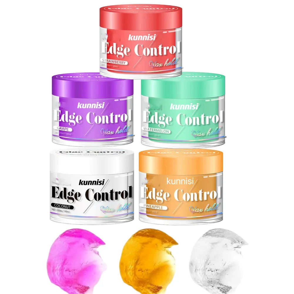 Best Extra Super Strong Extreme Hold Glitter Shine Jam Braid Gel 4c Hair Edge Control Private Label