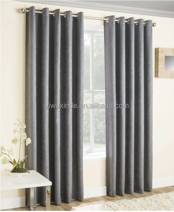 high quality solid color curtains full blackout plain color curtains darkening bedroom curtain