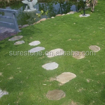High quality cheap natural landscaping slate rock garden stepping stones lowes