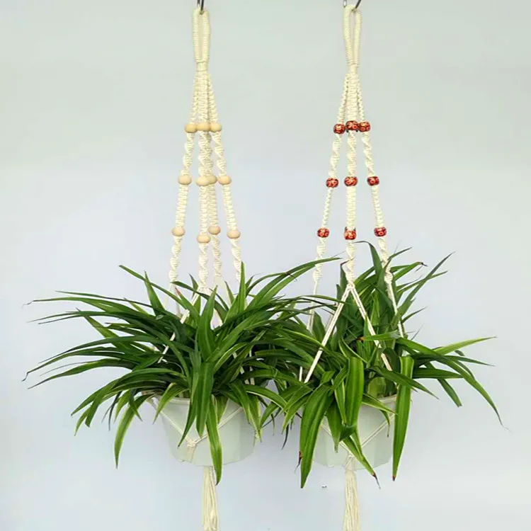Plant hanging macrame plant hanger , cotton macrame for home decor