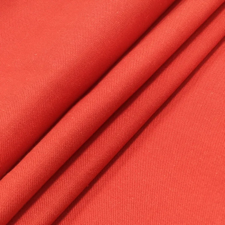 For Work Coverall Firefight Flame Retardant Nomex Iiia Fabric Meta Aramid 1313 Cloth Orange Woven Plain Medium Weight Dyed 60x55