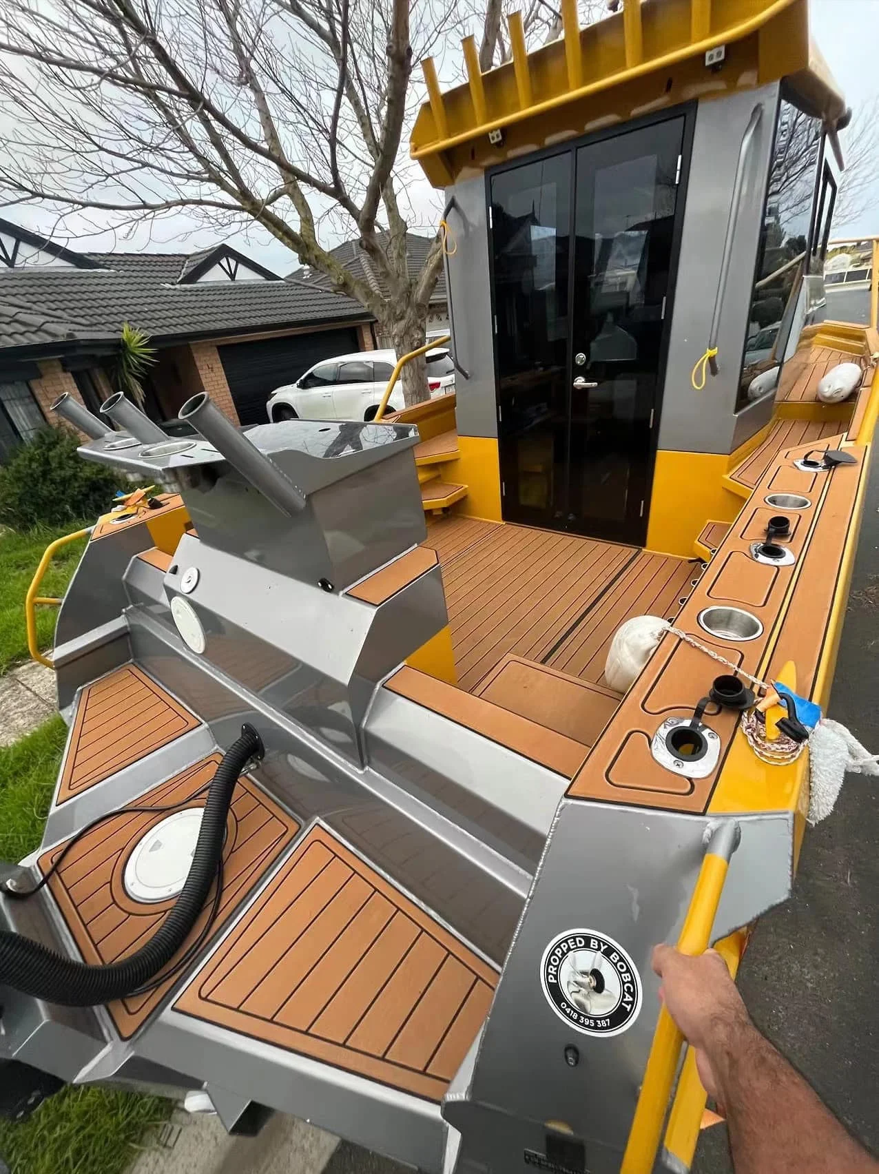 360 Degree Walkaround 7.5m 24.6ft Aluminum Alloy Offshore Ballast Fishing Yacht Power Boat