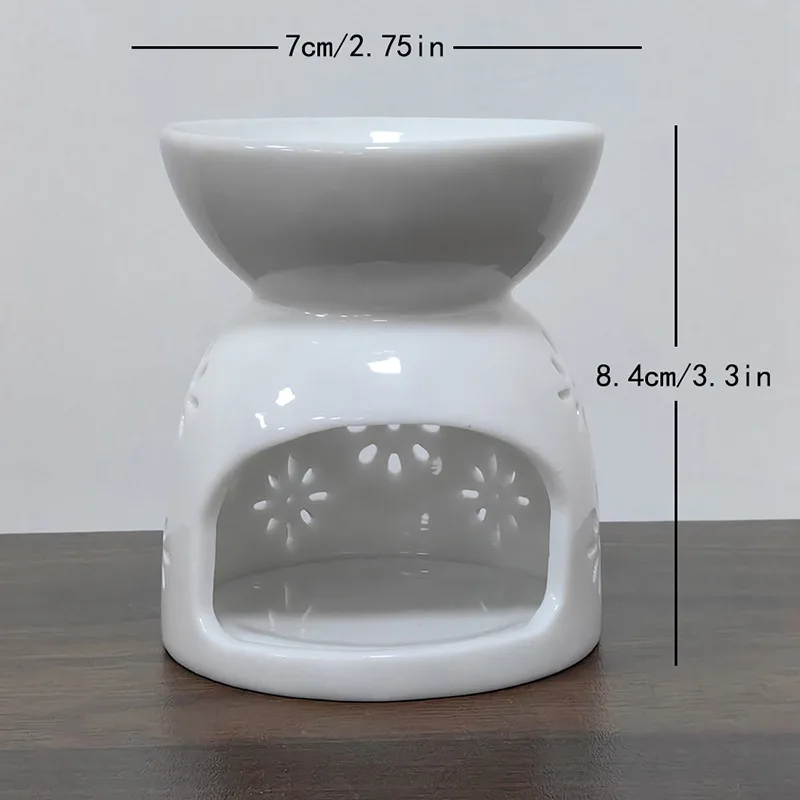 Cross border star and moon incense burner ceramic essence furnace candle aroma furnace oil lamp home Middle East candle holder