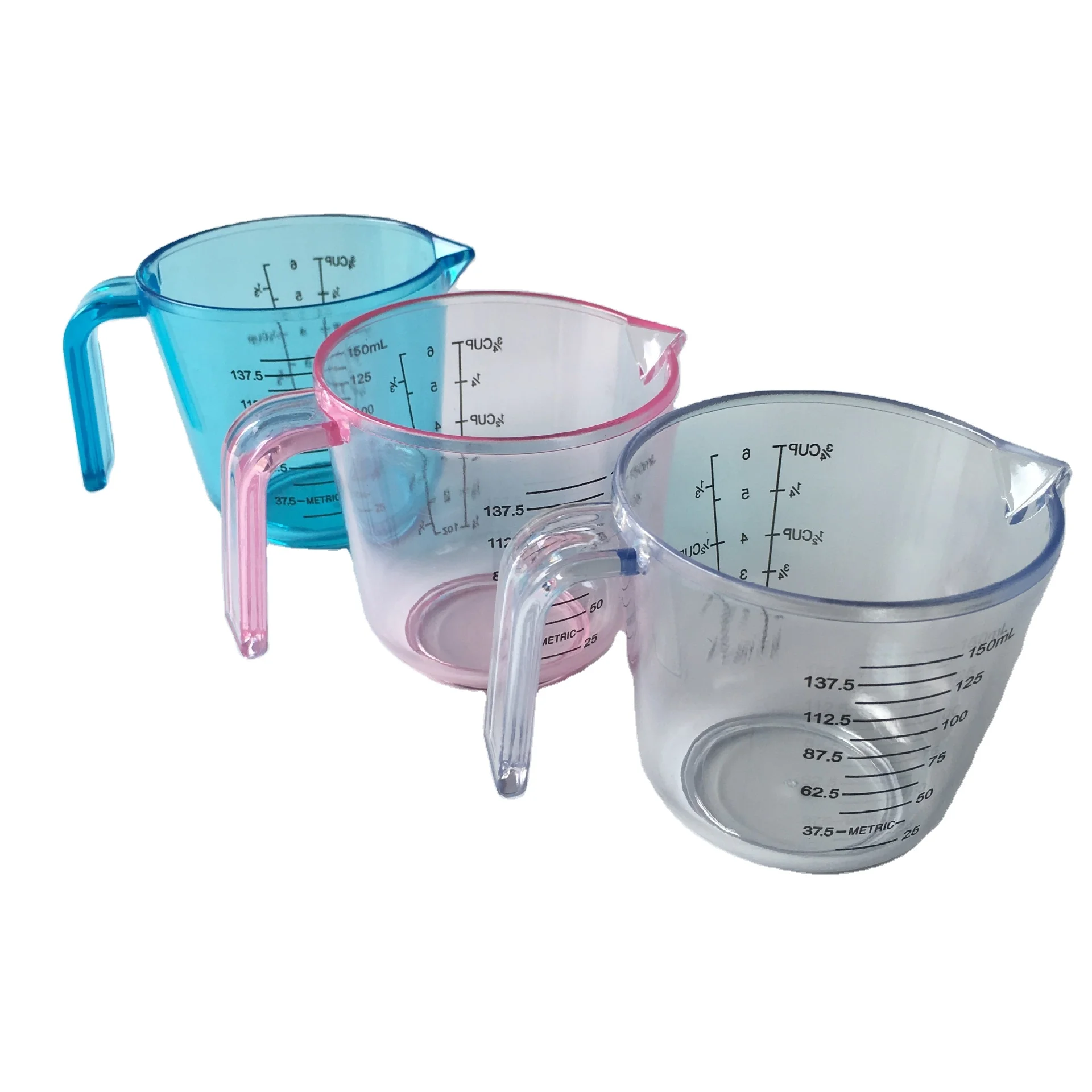 Kitchen Baking Tools 150ml Transparent Scale Cup Thicken Clear Plastic Measuring Cups