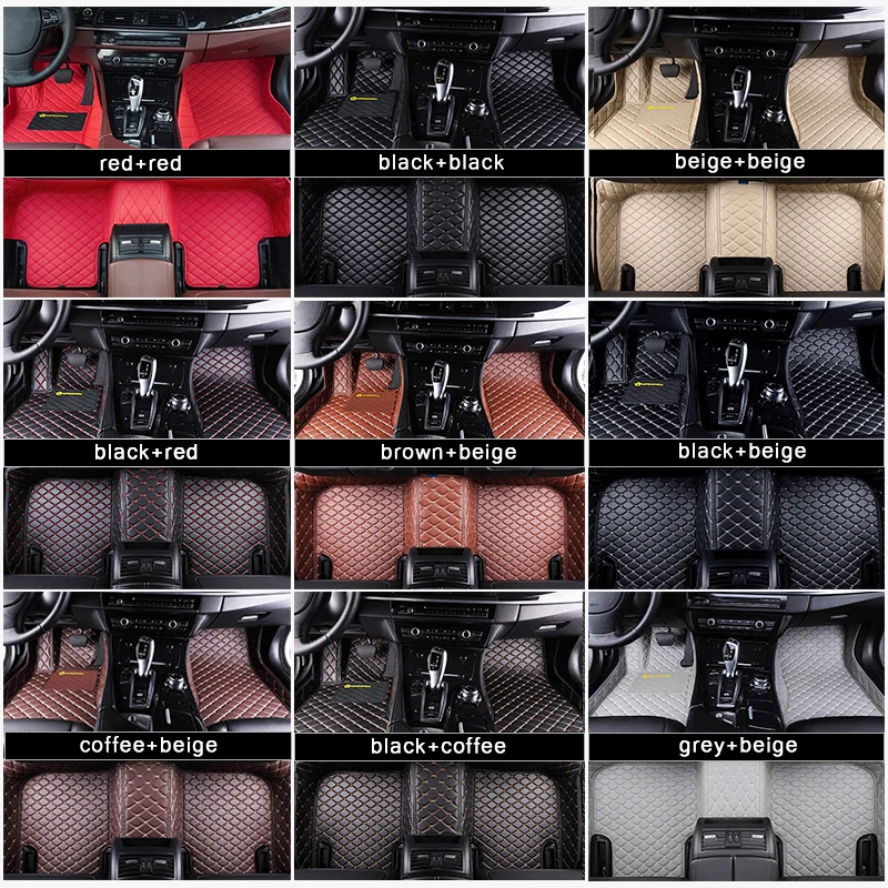 High Resilience Car Leather Car Accessories MPV Car  Floor Mats For Kia Pregio?toyota/BMW/Honda