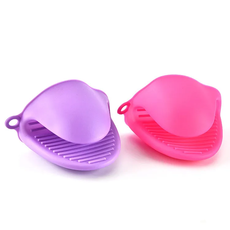 Best Selling Colorful Finger Hand Clip Heat Insulation Oven Mitt Hand Clip Baking  ToolsSilicone Anti-scalding