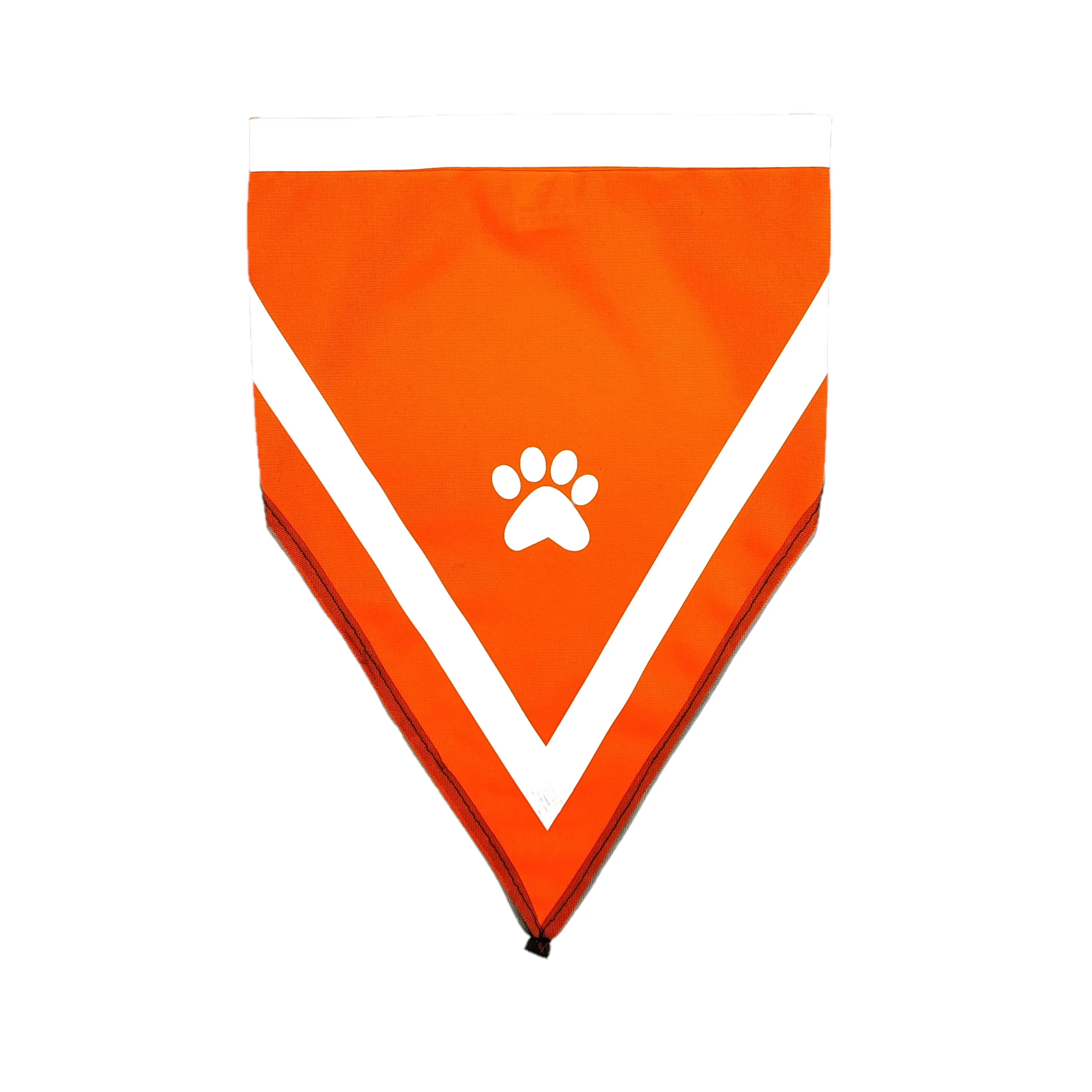 2023 Outdoor  Dog Bandana Pet Accessories Scarf Towel Print Dog Hand With Reflective Strips Green Red