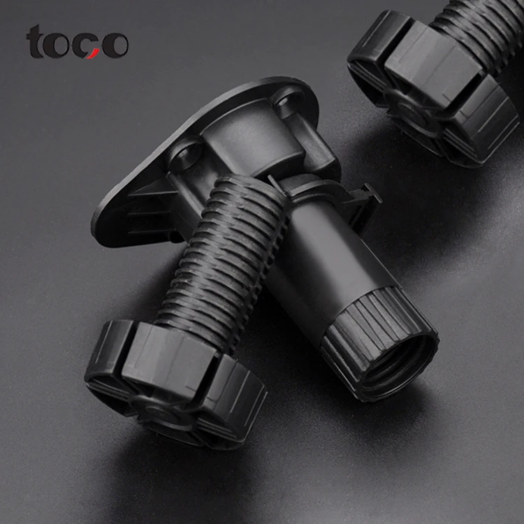 toco 80mm~150mm ABS adjustable feet Kitchen Leveling Foot Hardware adjustable leg Cabinet Leveling feet
