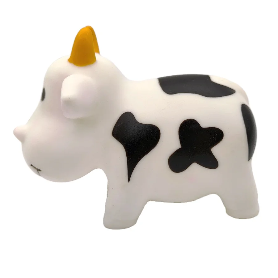 Factory Direct Wholesale Rubber Water Toy Cow Sheep Pig Dog Animal Bath Toys Sets For Toddlers Customized Floating Toy Bath