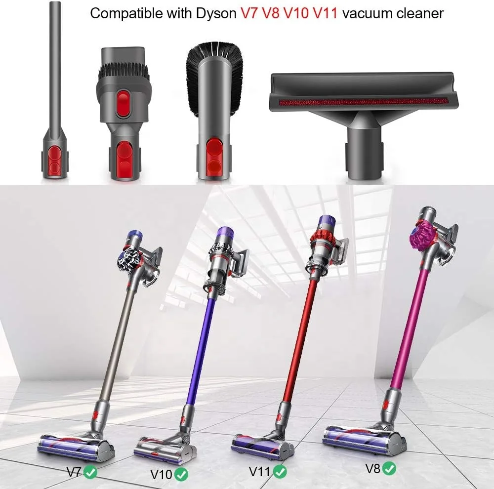 Аксессуары для пылесоса D yson V8 V7 V10 V11 включая инструмент чистки матрасов щели мягкая щетка очистки пыли
