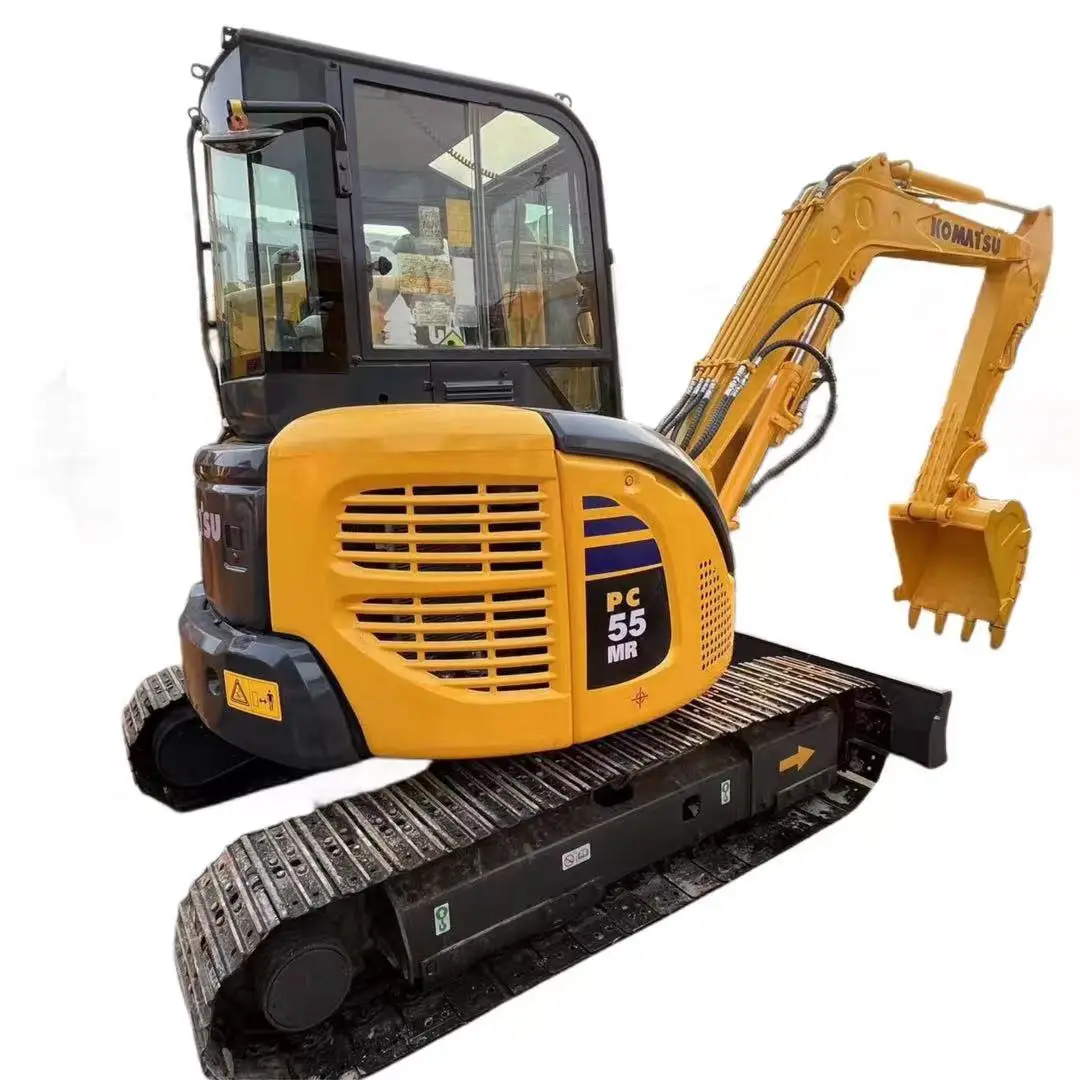 Good condition used digger komatsu PC 55 MR 5.5 tons with cheapest price for sale