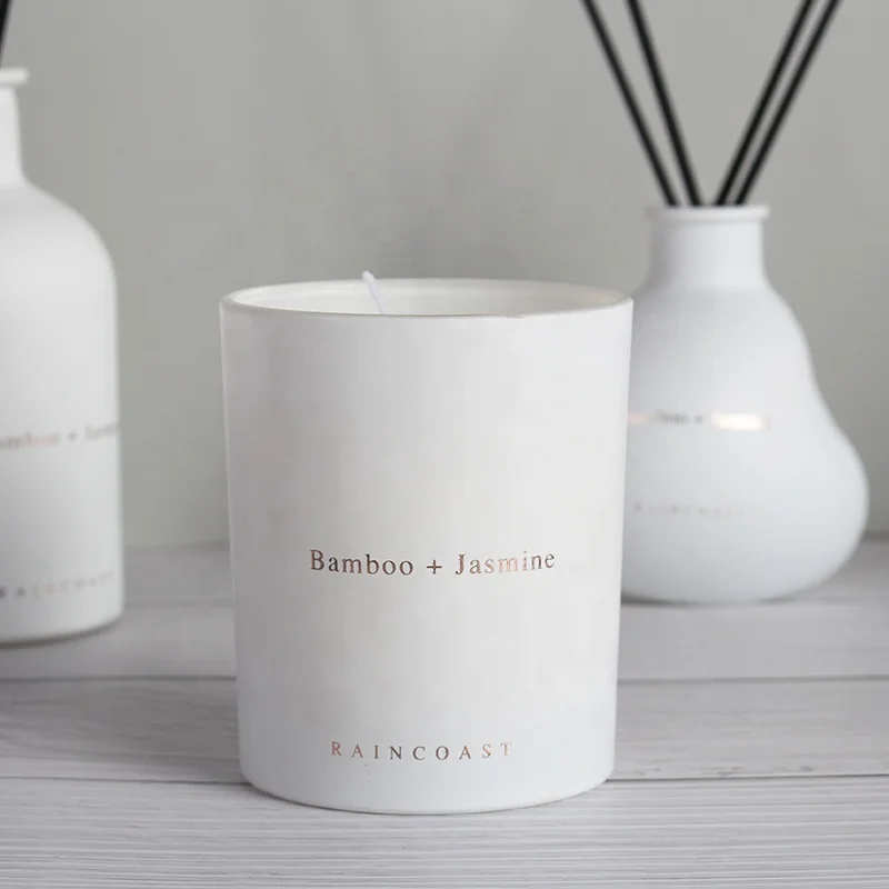 RAINCOAST Private Label Scented Candles Factory Frosted Glass Custom Candles 200G Wholesale Scented Candles