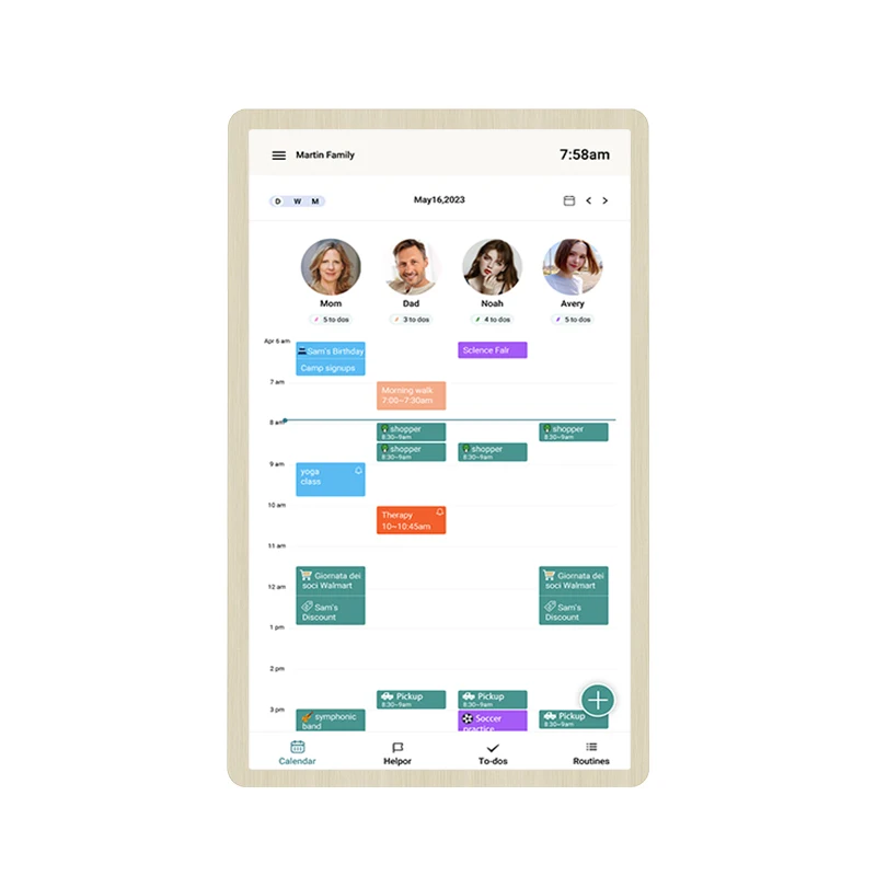 New design NW1499T 14 inch family calendar wall digital online monthly planner poe tablet digital signage NFC android tablet
