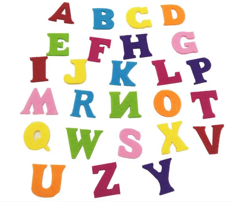 Best selling handmade wool felt letters diy custom felt letter diy kids toys