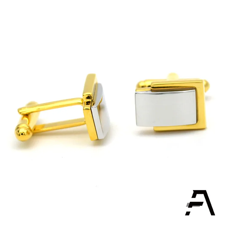 Metal silver gold men cufflinks wholesale price dongguan fancy