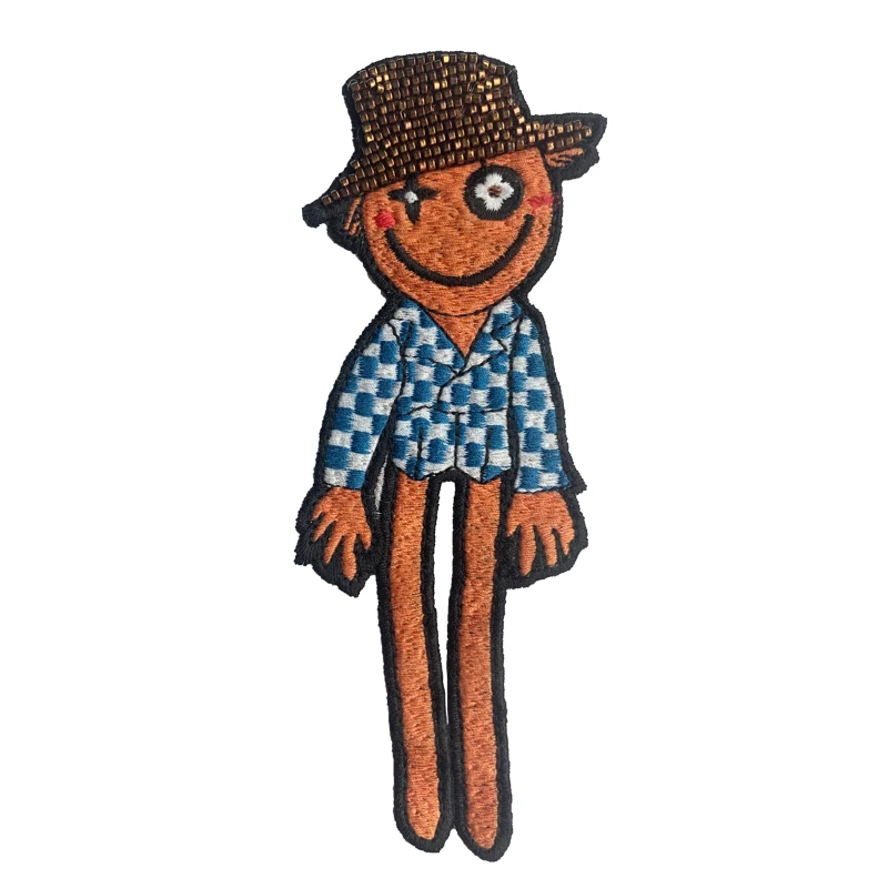 
Wholesale Custom iron on Patches Cartoon Anime Embroidered Badge Patch 