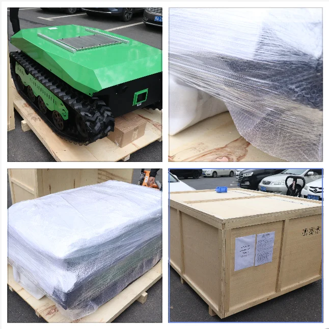 All terrain robot rubber track chassis crawler remote control crawler chassis fire fighting robot