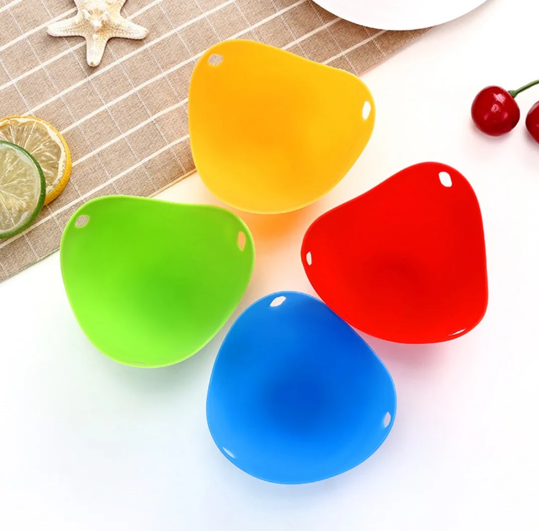 Silicone Egg Poaching Cups Poaching Pods Egg Mold Bowl Microwave or Stovetop Egg Cooking
