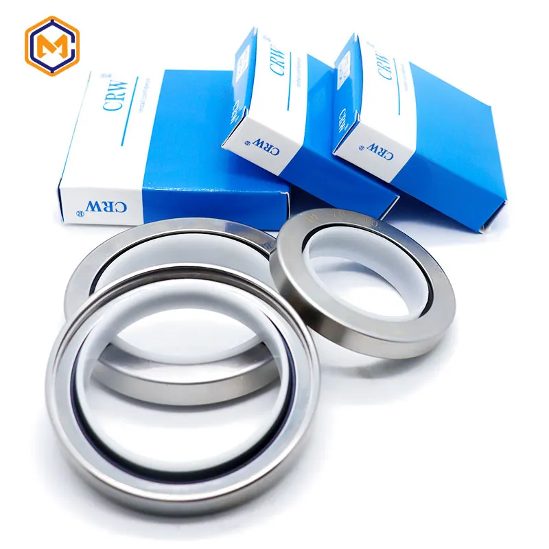 High Pressure Ptfe Stainless Steel Oil Seal Resistance Ptfe Lip Hydraulic  Compressor Shaft Seal