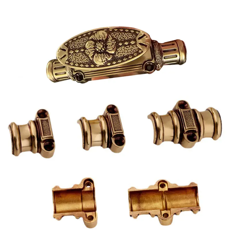 Brass European style door open bolt Luxury long and customizable size entry door open bolt