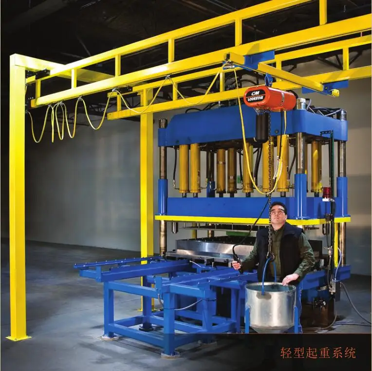 Manufacturer Free Standing 500kg Light Weight Aluminium Alloy Track Suspension Rail Crane