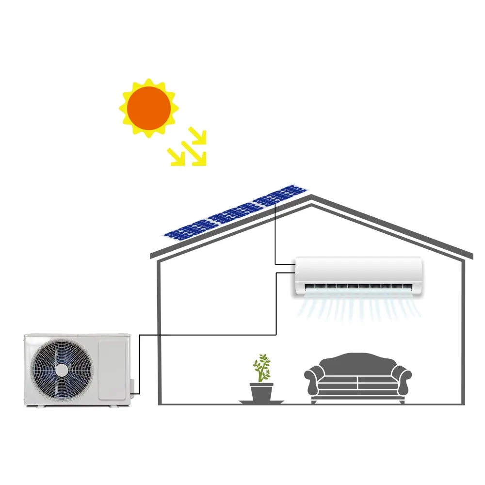 Sunrain Hot Selling Solar Powered Air Conditioning System Solar Air Conditioner for Home Use