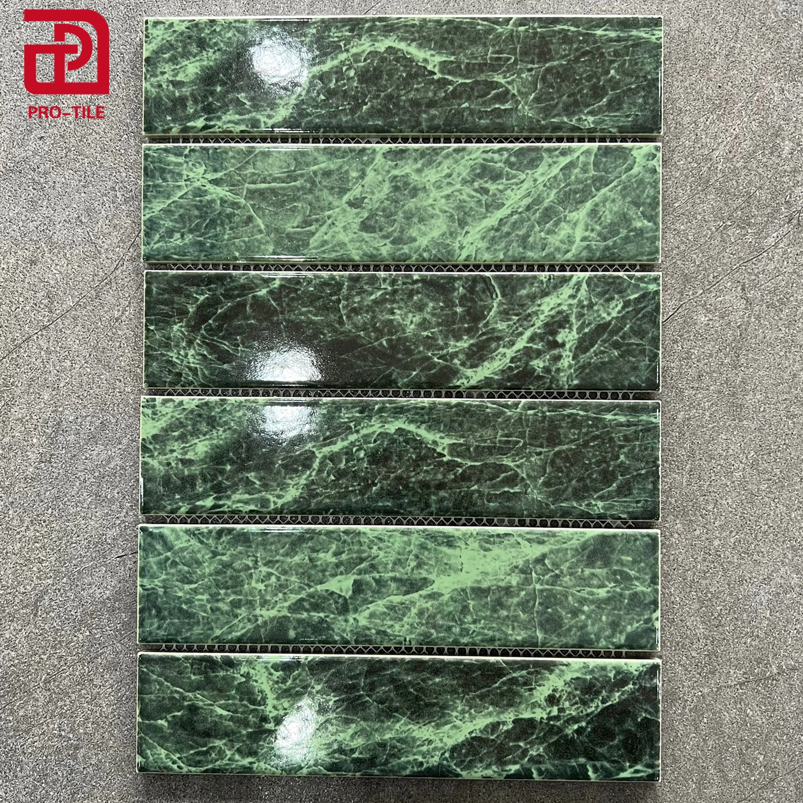 green color ceramic mosaic tiles