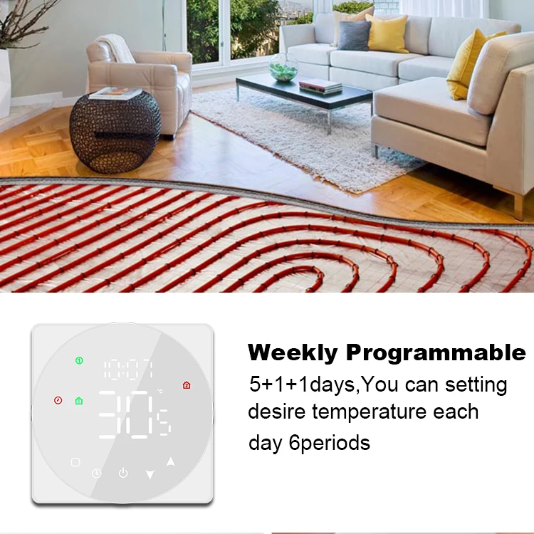 TOUPWELL/OEM manufacturer 12V hotel room smart smart thermostat wifi radiator thermostat for hvac