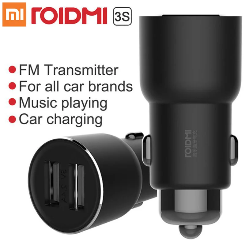 
Original Xiaomi Roidmi 3S Music car usb charger Android iOS compatible car battery charger 