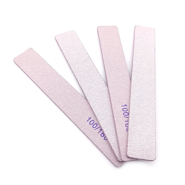 Logo customized rectangle zebra 100 180 grit nail files