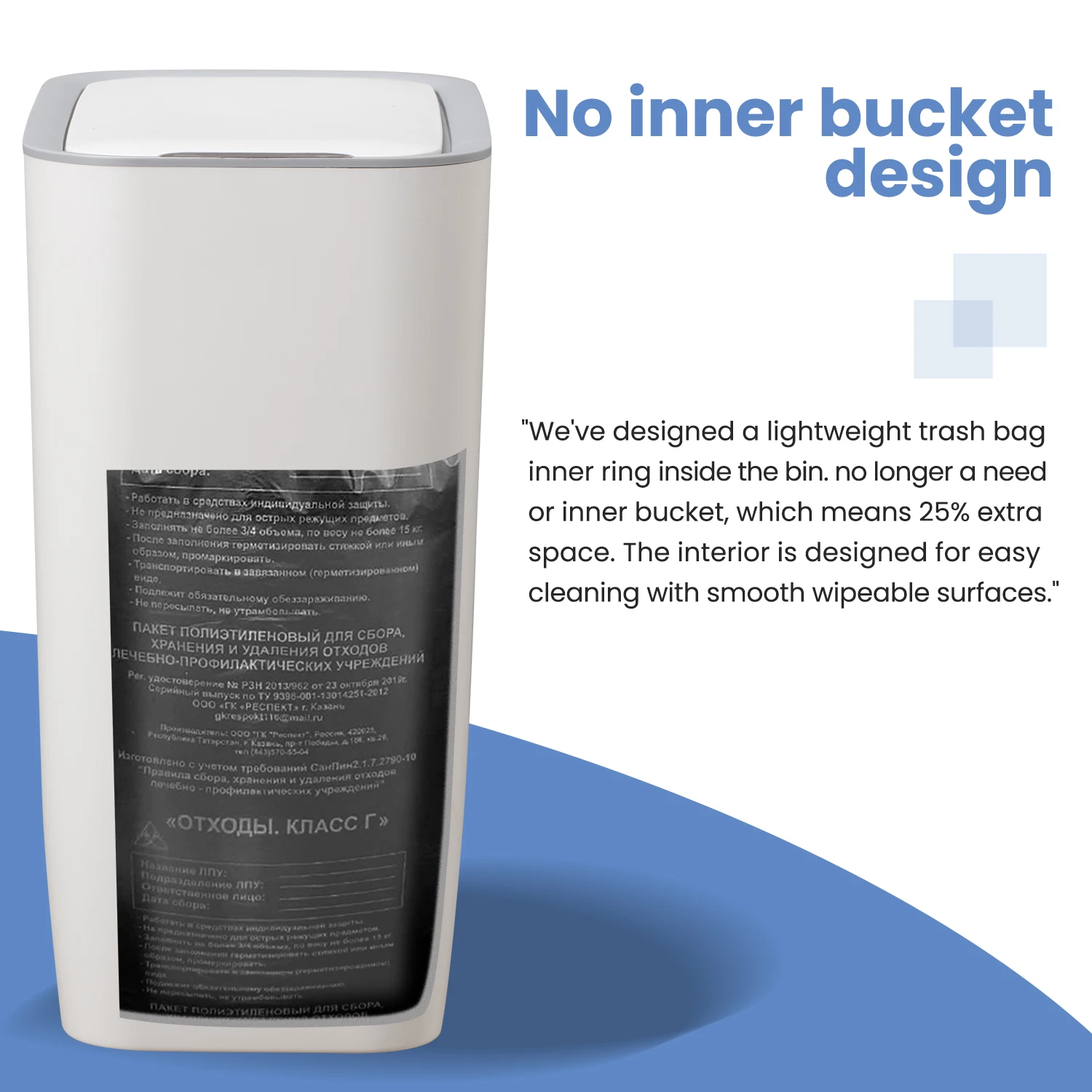 J&L OEM Factory Sell Automatic Trash Can with White Bag Hassle-Free Design for Hands-Free Waste Disposal and Easy Maintenance