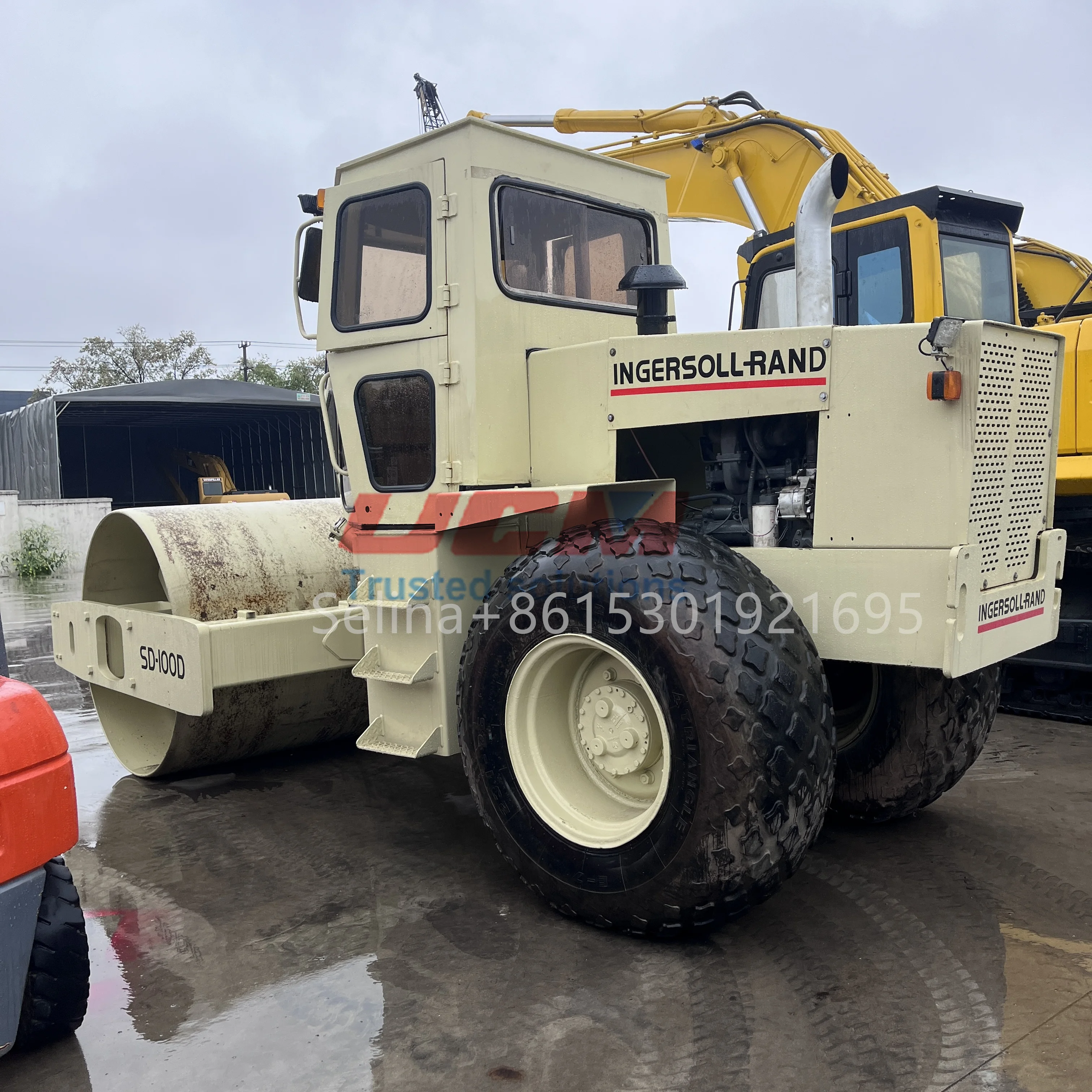 second hand road roller ingersoll rand sd100 models used 10tons weight of road roller