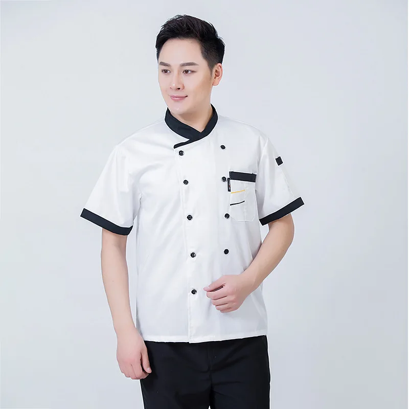 OEM ODM chef jackets for sale kids personalized short sleeve chef coat chef uniform restaurant