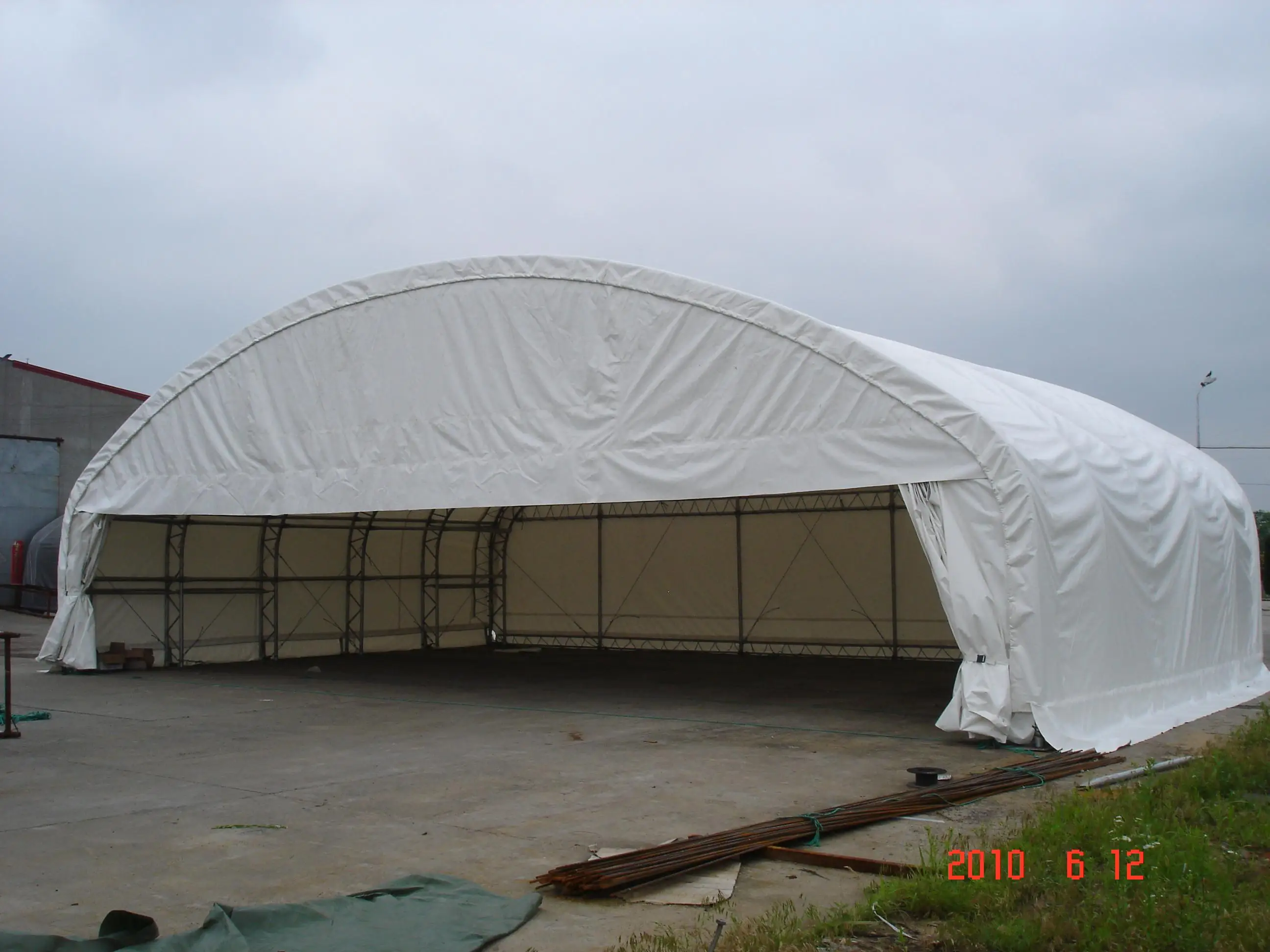 GS Tent Hangar Tractor Storage Tarp Building Garage Aircraft Hangar Tent PVC Large Tent Truss